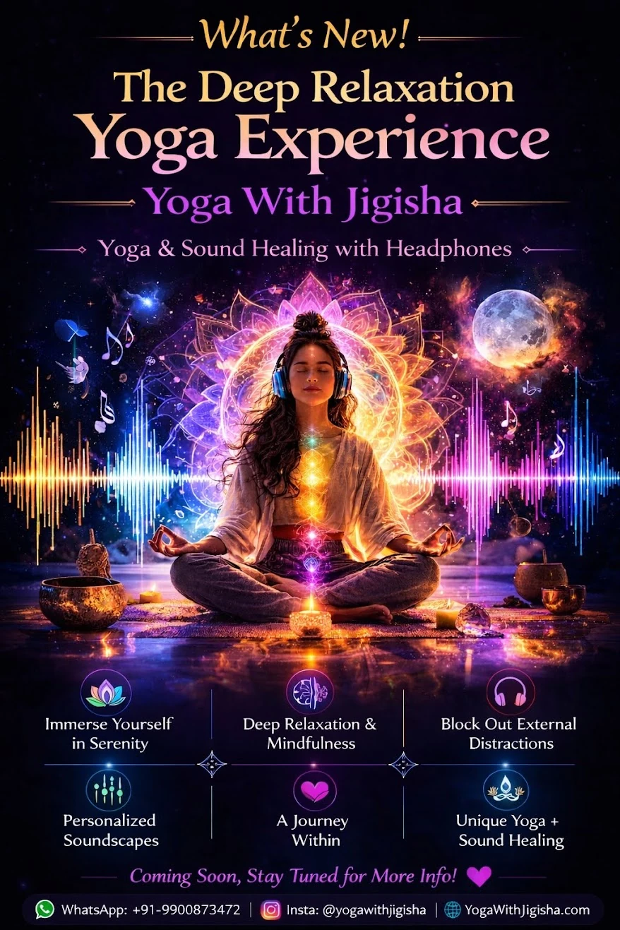 Deep Relaxation Immersive Soundscape Yoga Experience with Sound Healing Headphones at Yoga With Jigisha Bangalore March 2026