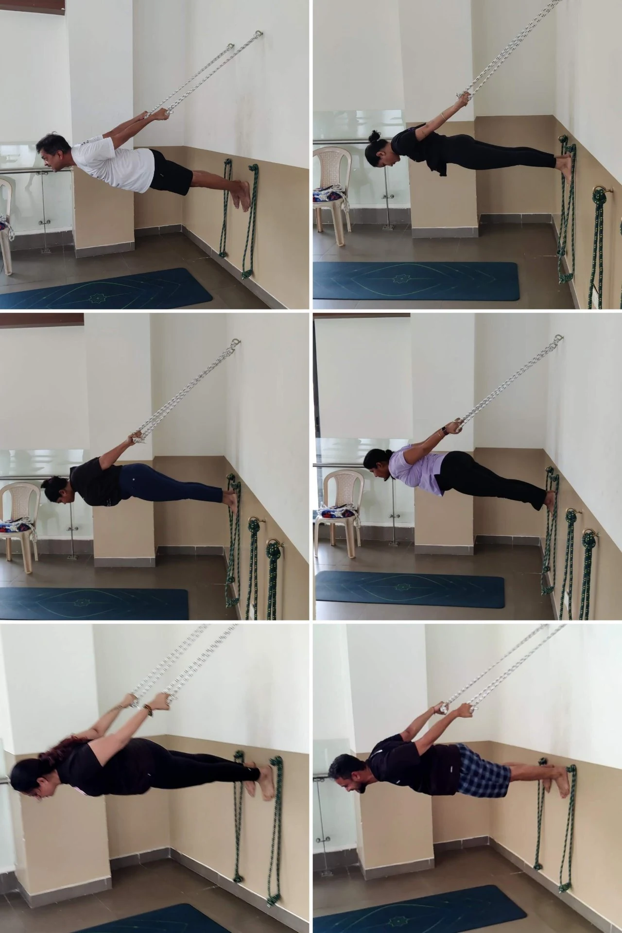 Rope Yoga Flow Sequence - Supported practice for deeper stretches